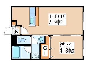 メゾン・ド・ソレイユの物件間取画像